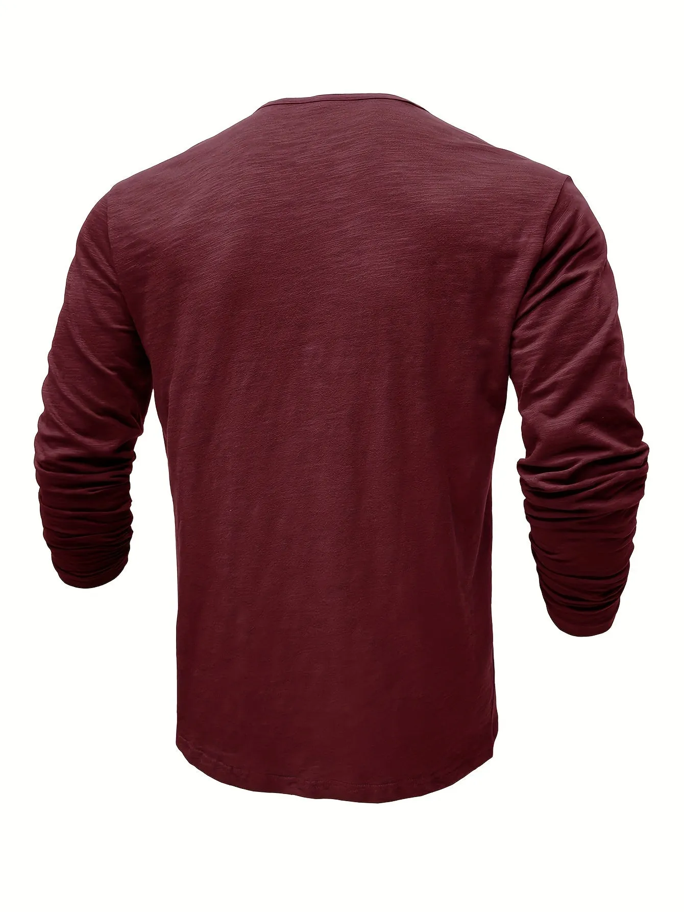 ManWarm - Heren Lange Mouw Casual Henley Shirt met Knopdetail