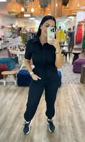 MARIANGEL BLACK JUMPSUIT