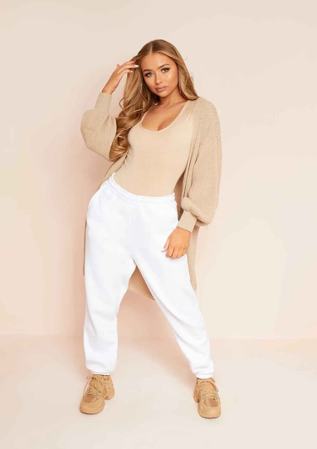 Maris Beige Basic Jersey Scoop Neck T-Shirt Bodysuit
