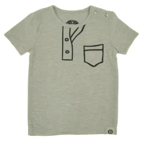 Marker Henley Baby T-Shirt by: Mini Shatsu Essentials