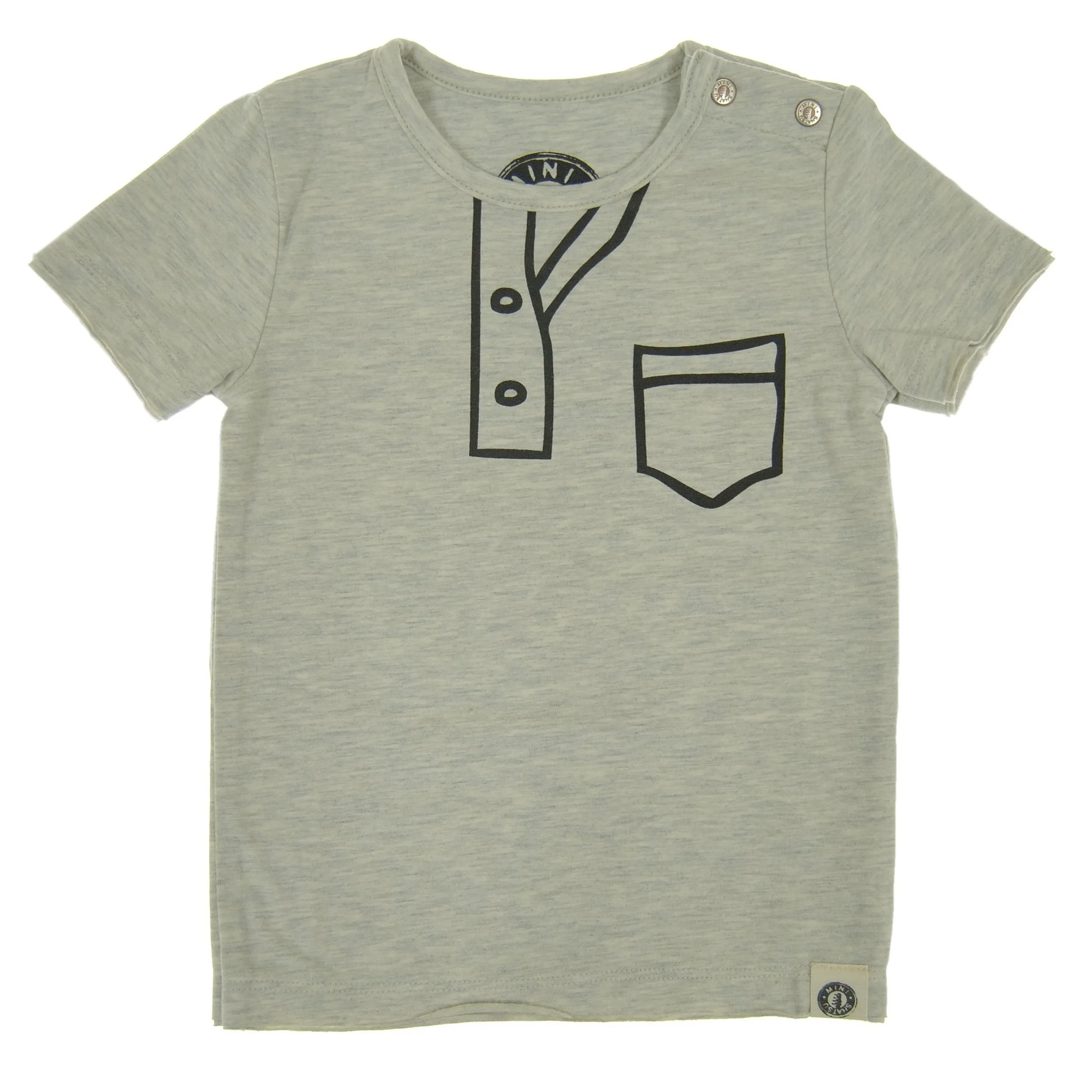 Marker Henley Baby T-Shirt by: Mini Shatsu Essentials