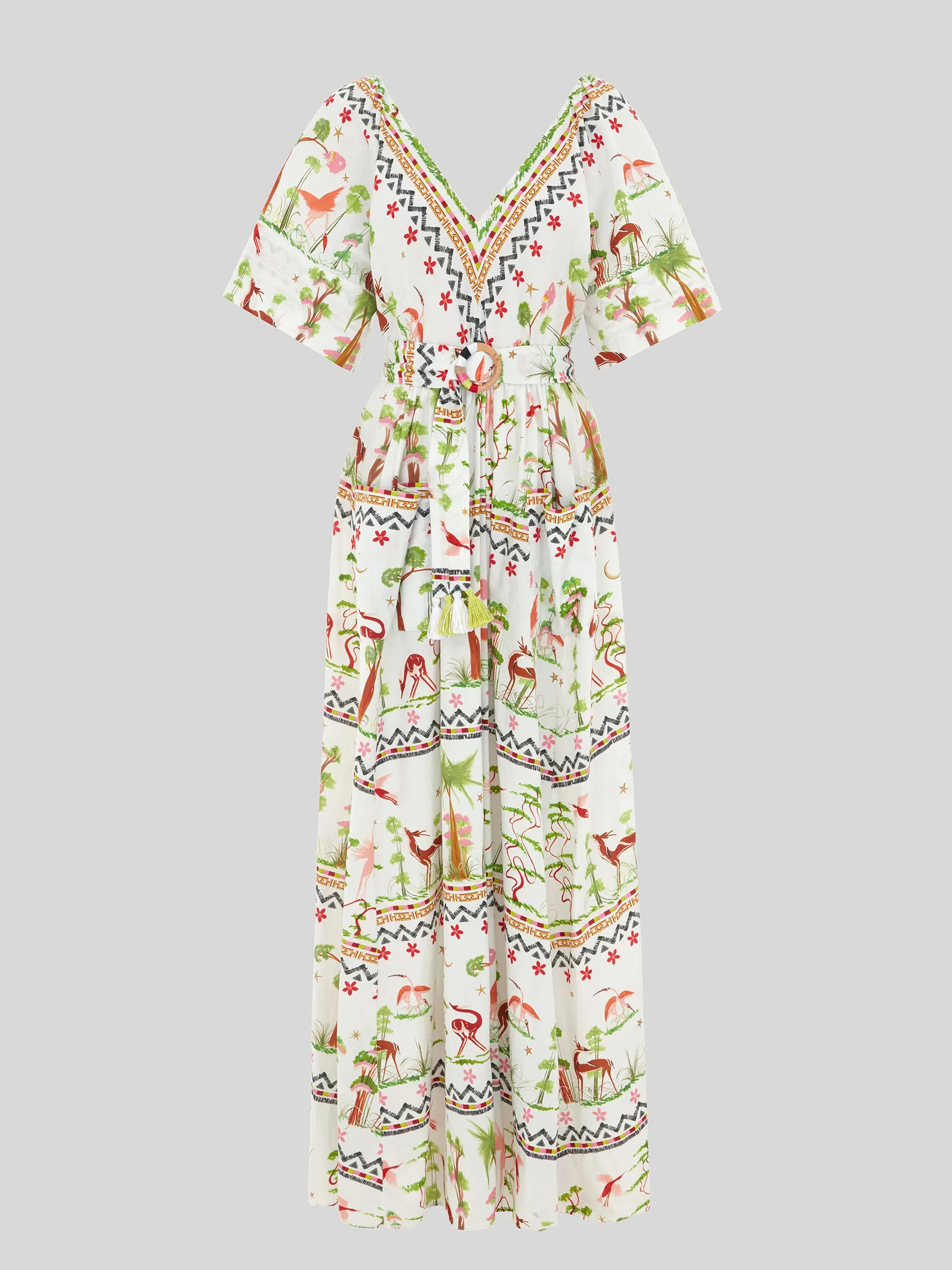 Memories Of Utopia Organic Cotton Maxi Dress White
