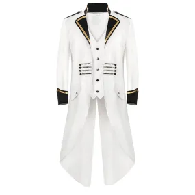 Men Gothic Medieval Victorian Costume Vintage Coat