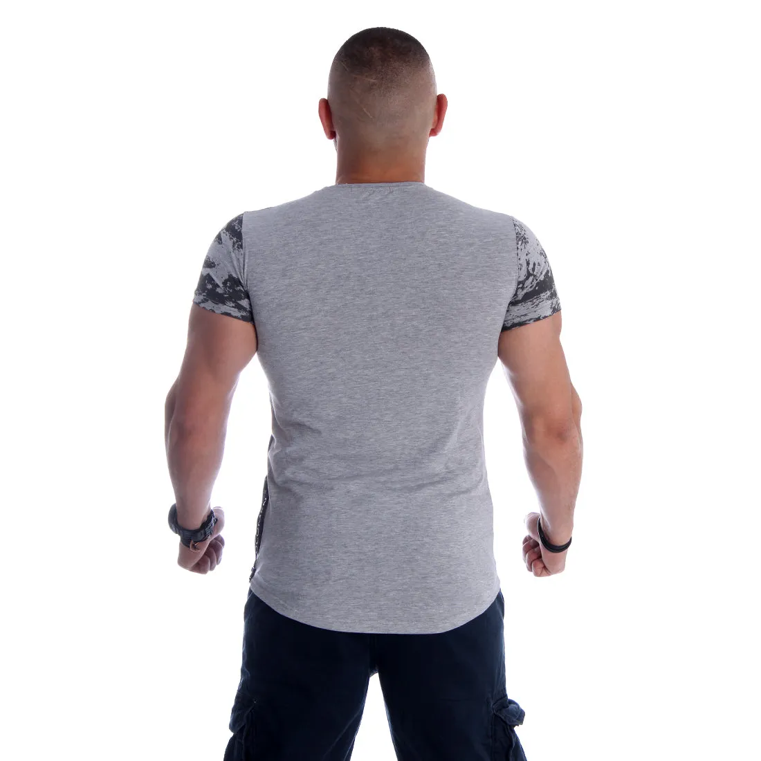 Men T-shirt- gray / made in Turkey -3340