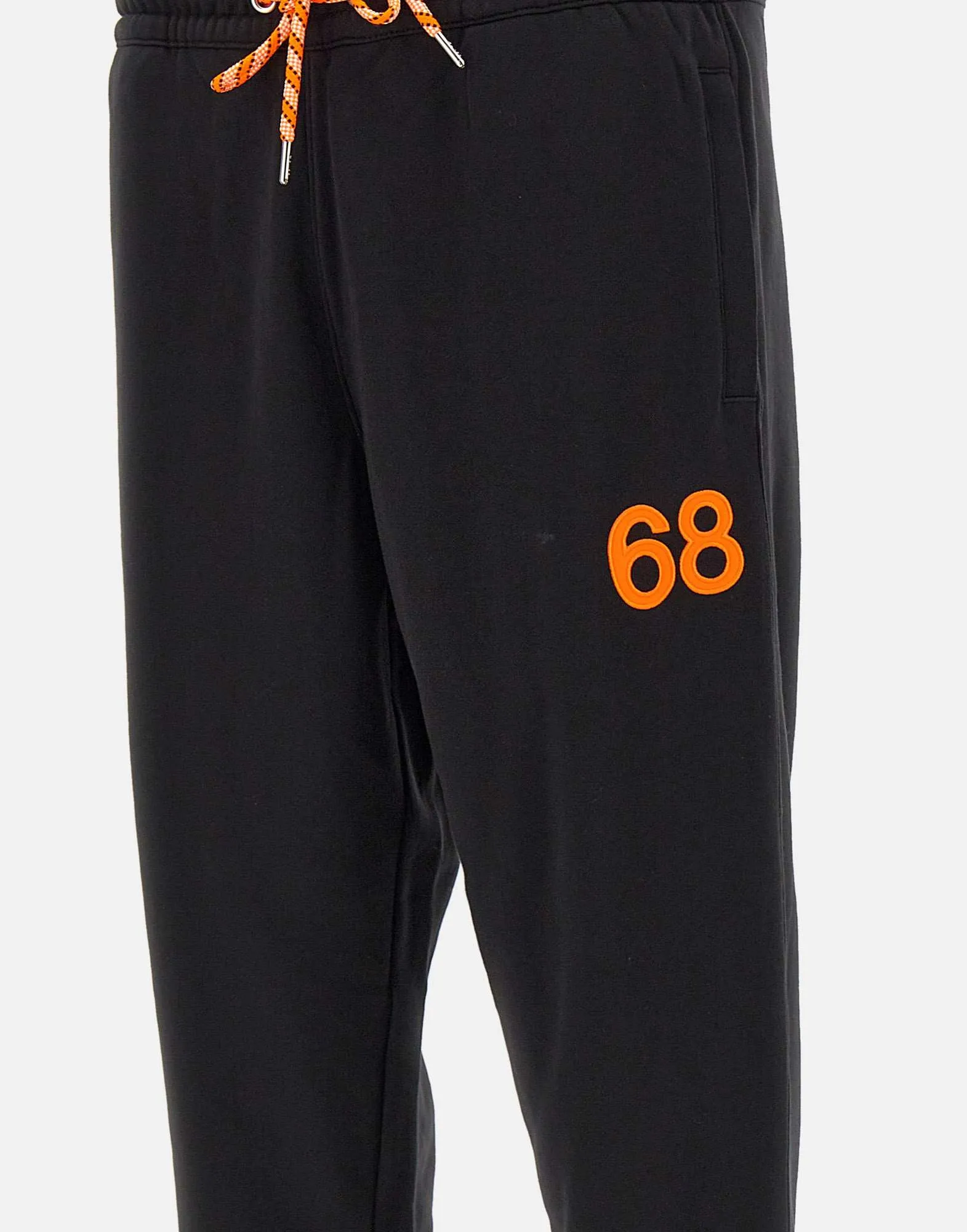 Men's Black Jogger Trousers with Piping