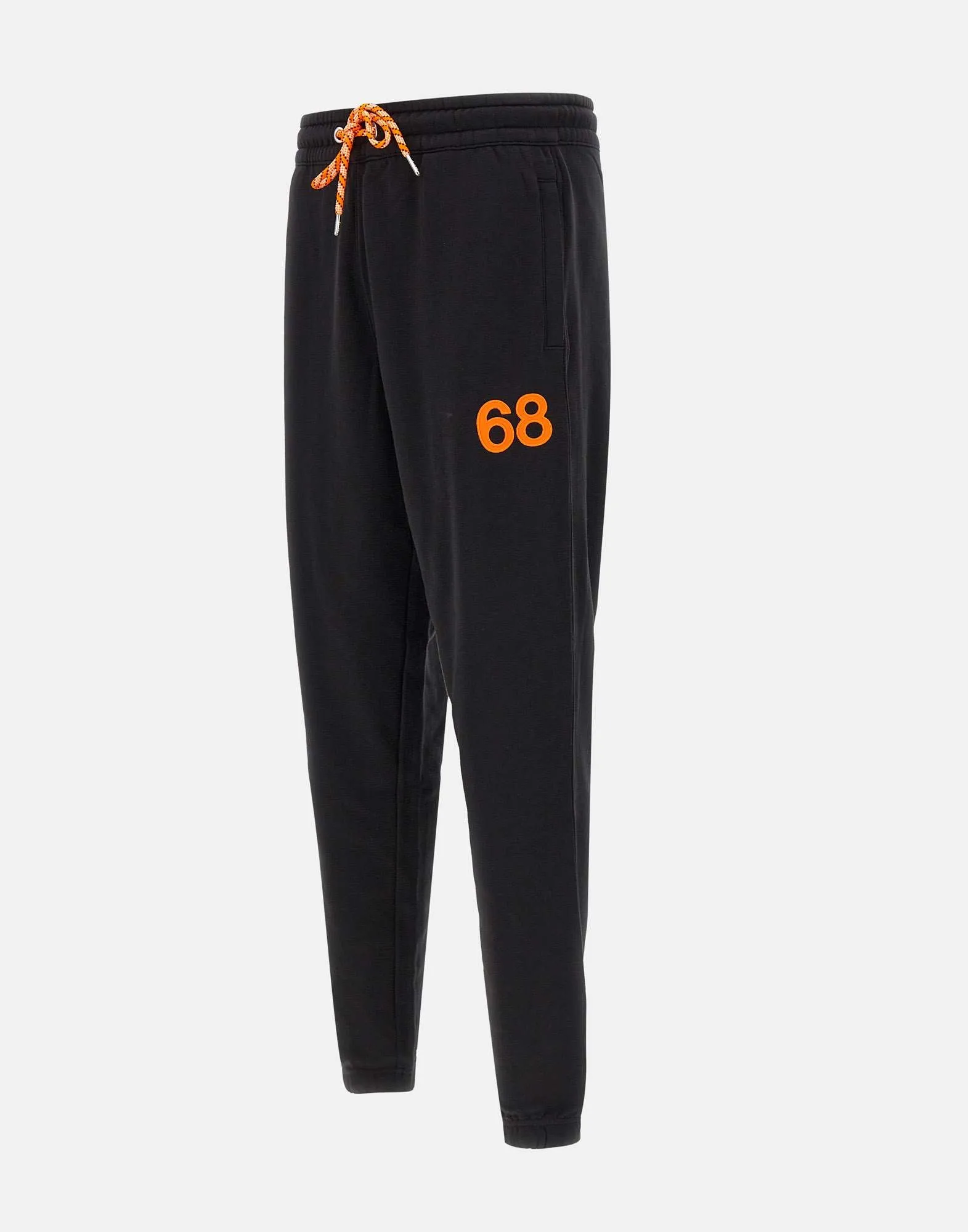 Men's Black Jogger Trousers with Piping
