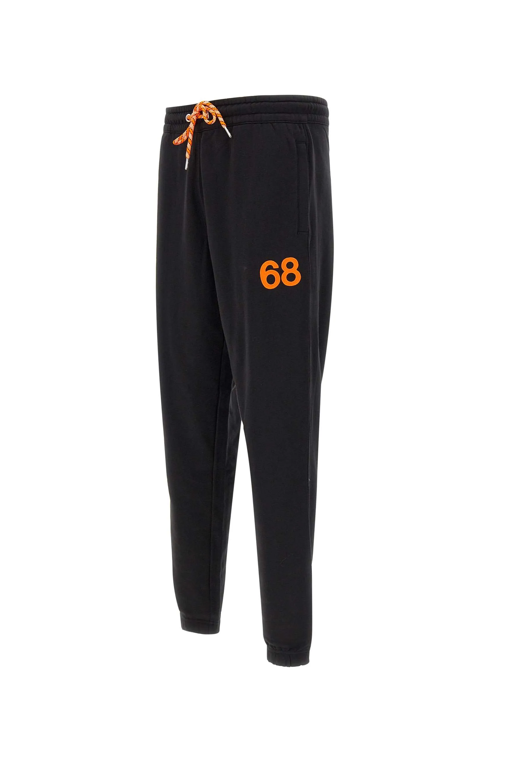 Men's Black Jogger Trousers with Piping