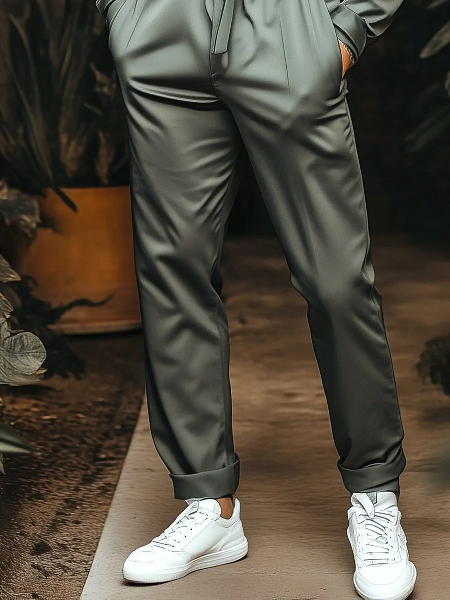 Men's Casual Long Sleeve Jumpsuit