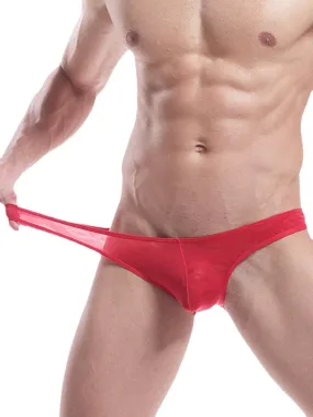 Men's Low Rise Solid Color Jacquard Underwear - Attractive Design