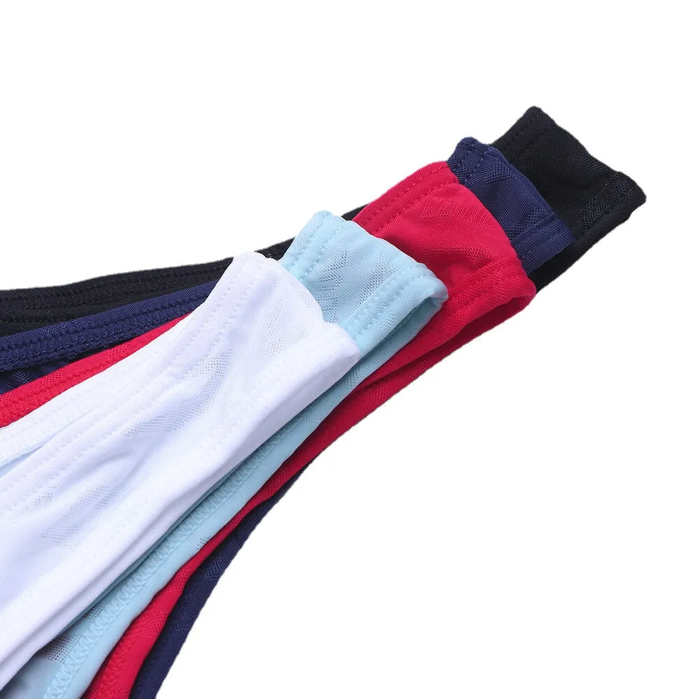 Men's Low Rise Solid Color Jacquard Underwear - Attractive Design