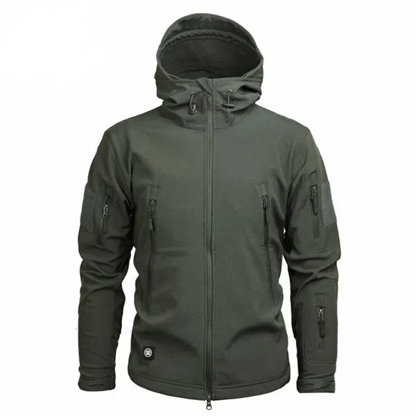 Men's Military Camouflage Fleece Jacket Army Tactical Clothing