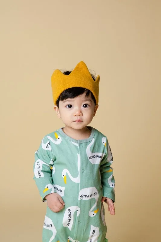 Mint Duck Baby Bodysuit
