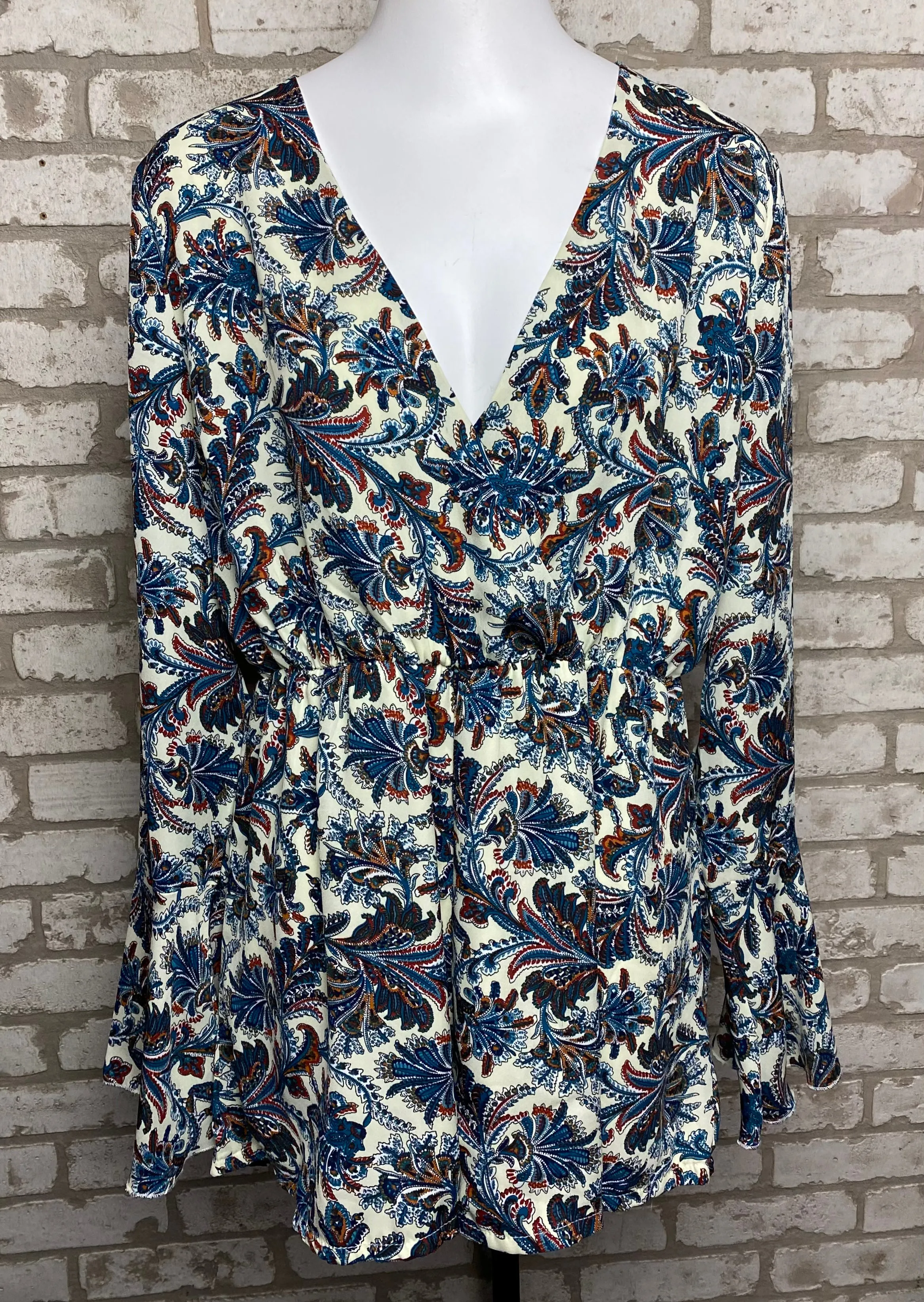 Missguided Floral Romper- (XL)