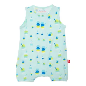 Modal Magnetic Tank Romper - Green Sundae Funday