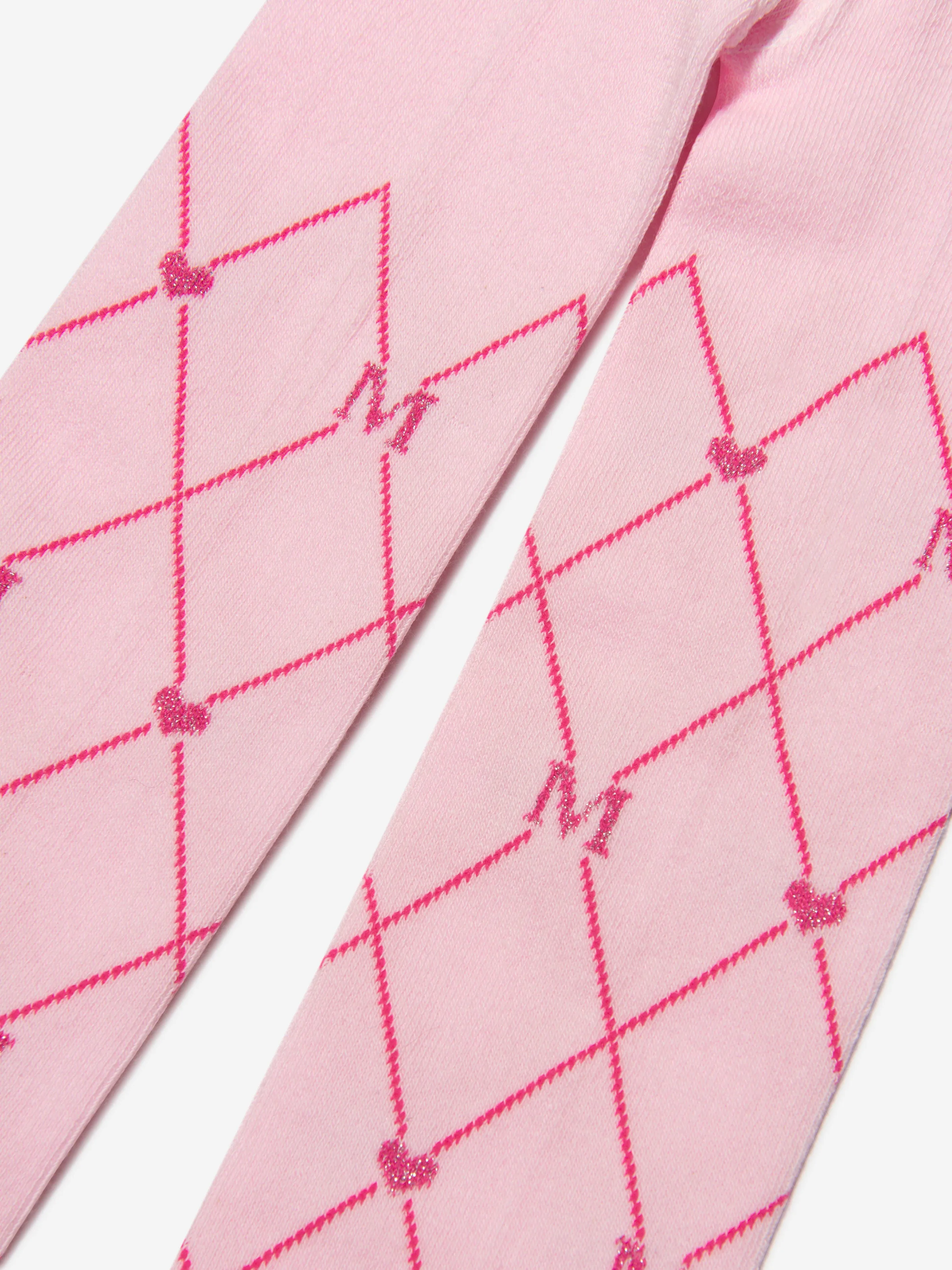 Monnalisa Girls Cotton Monogram Tights
