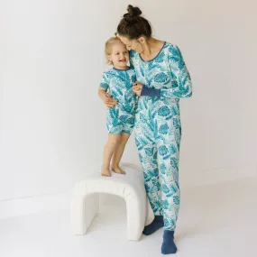 Monstera At Your Leisure Snap Down Adult Romper