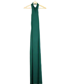 Naked Wardrobe Green Nw Halter Maxi Dress UK 6