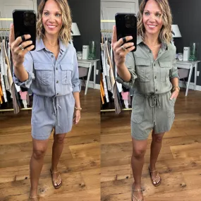 New Beginnings Utility Romper - Multiple Options