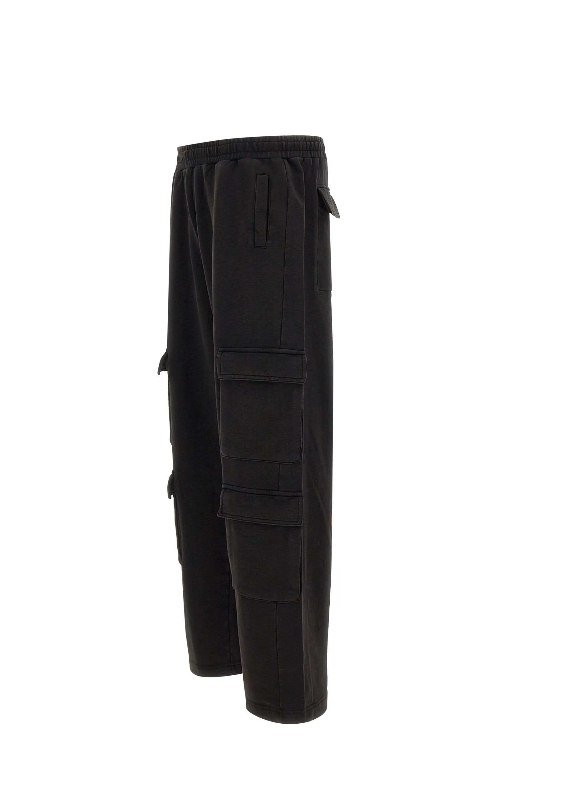 New Diagonal Cotton Jogger in Black