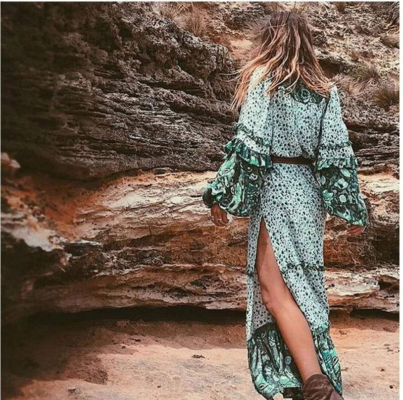Oregano bohemian maxi dress