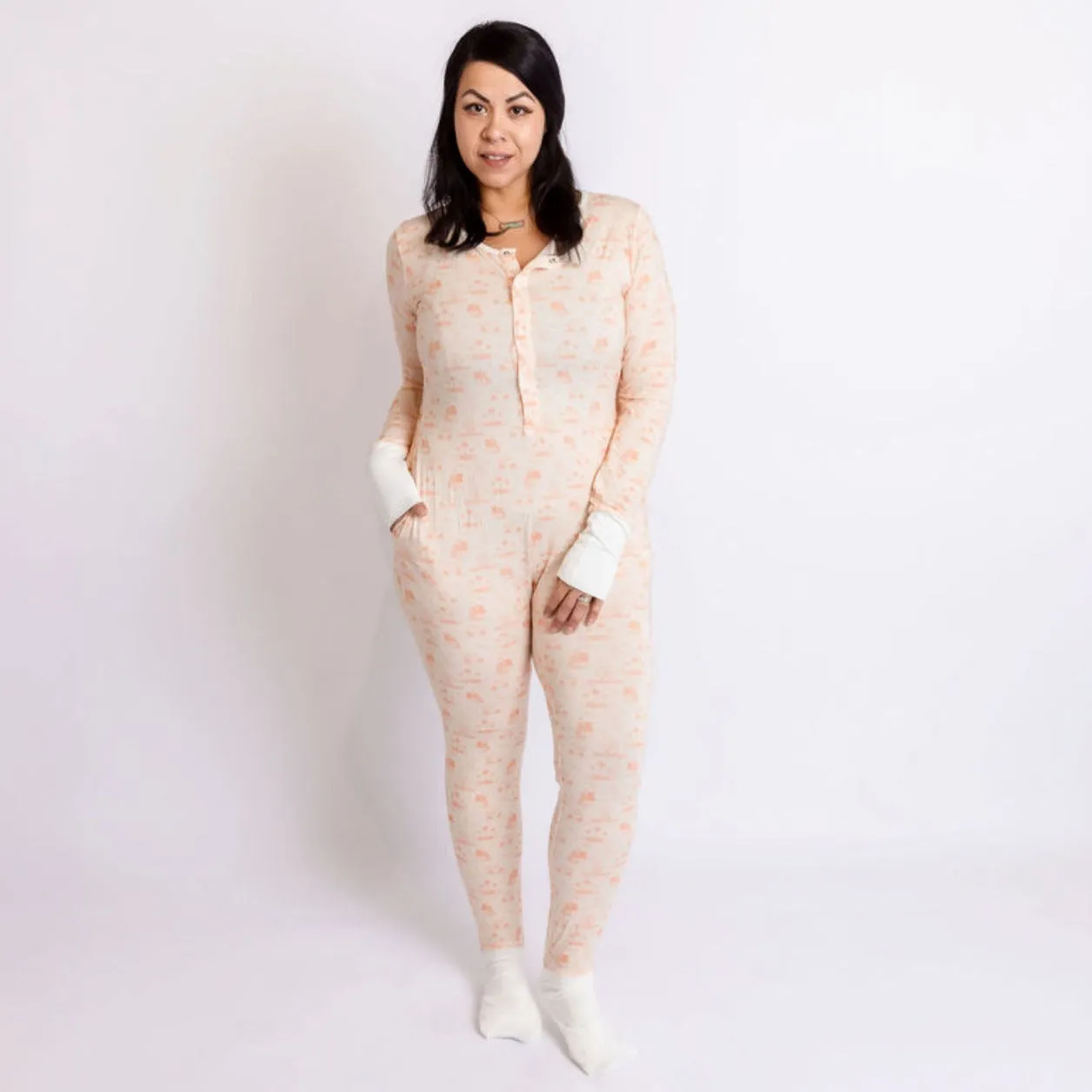Party on the Pier At Your Leisure Snap Down Adult Romper