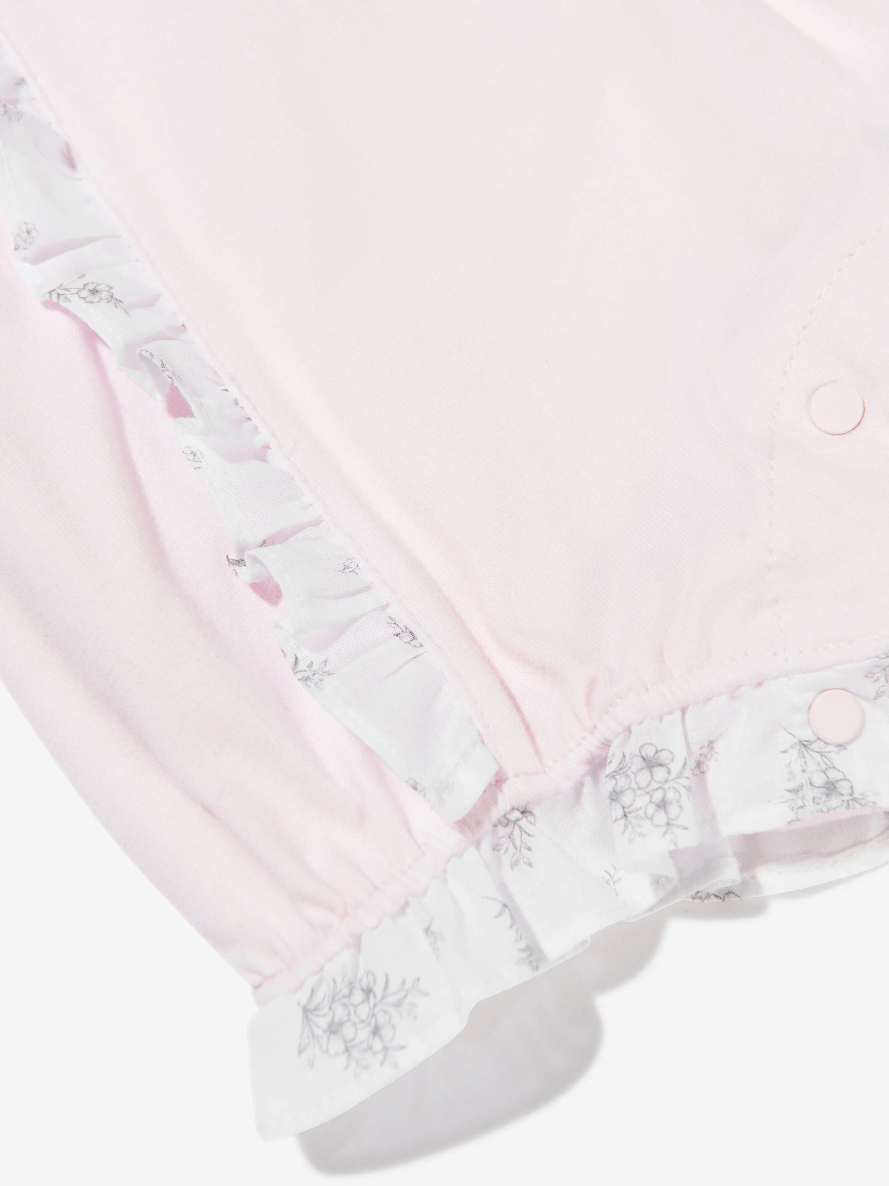 Patachou Baby Girls Frilly Bow Romper in Pink