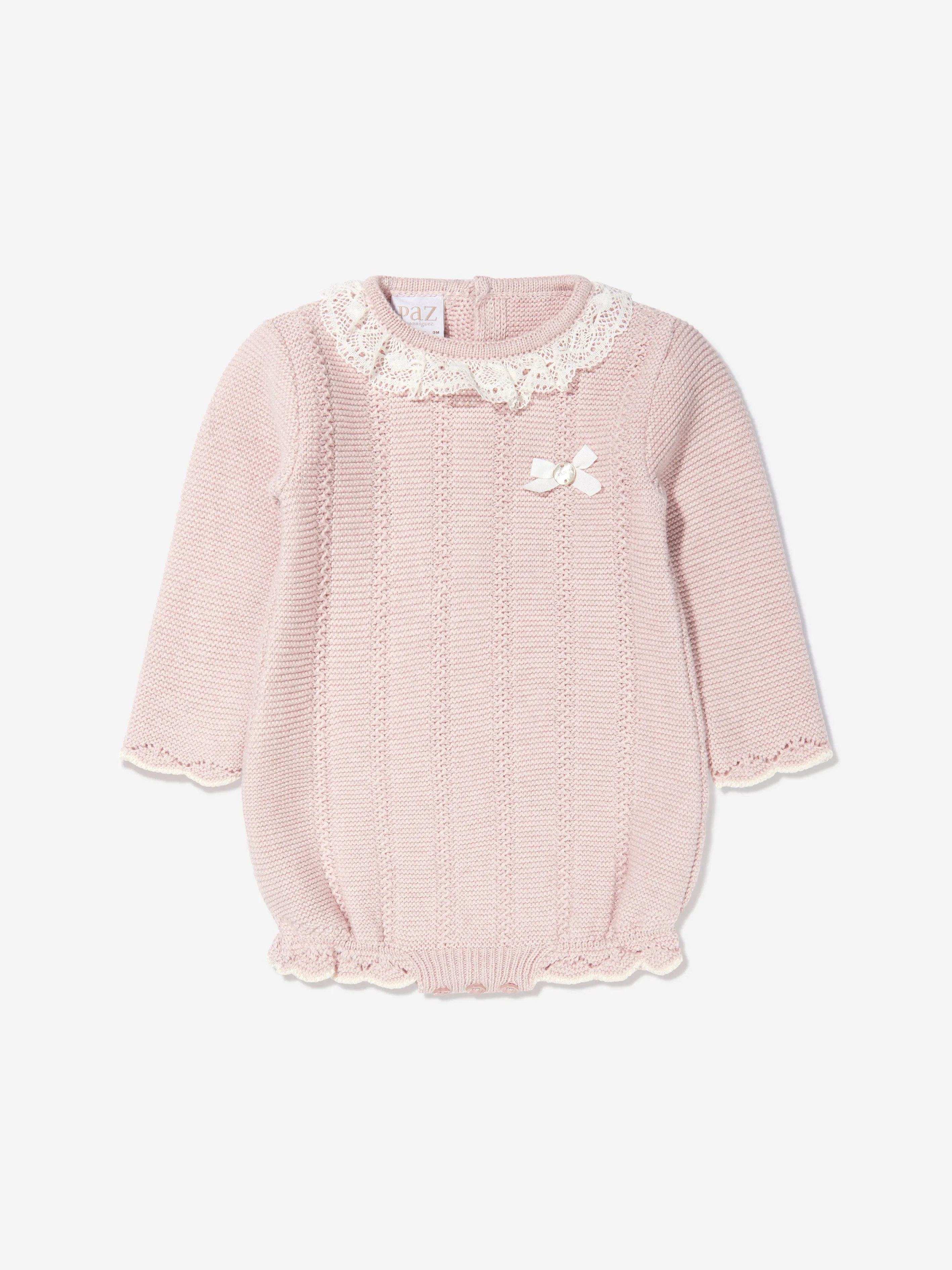 Paz Rodriguez Baby Girls Knitted Romper