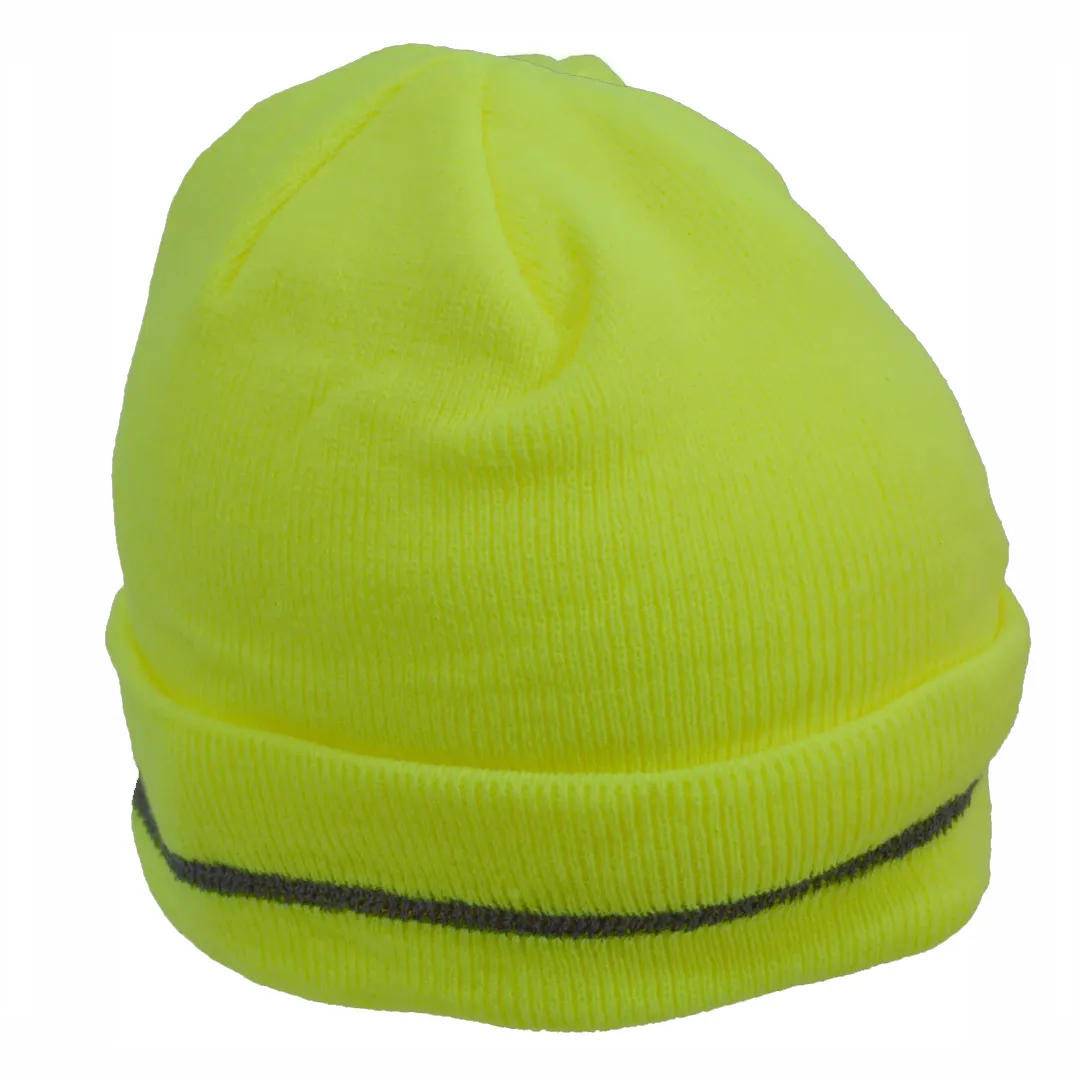 Petra Roc LBE-S1 Lime High Visibility Reflective Beanie Hat