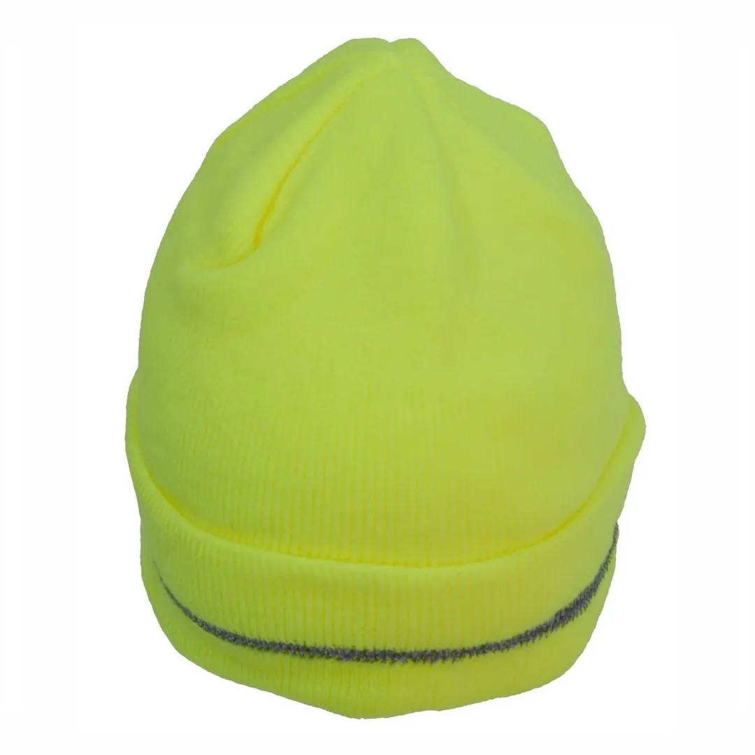 Petra Roc LBE-S1 Lime High Visibility Reflective Beanie Hat