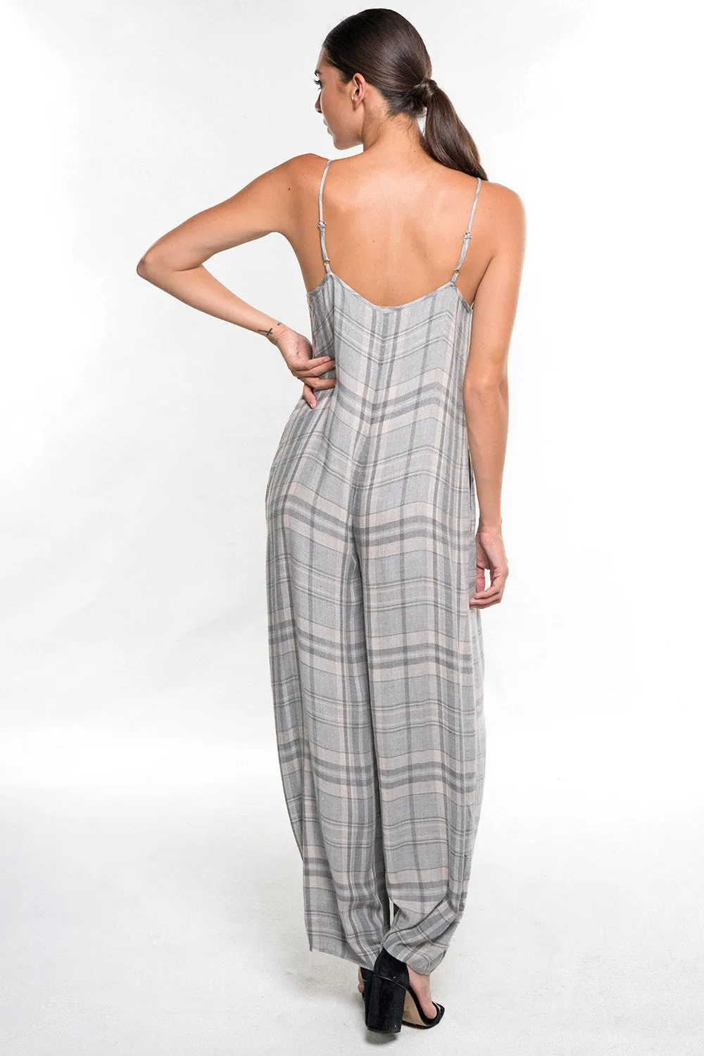 Plaid Jumpsuit