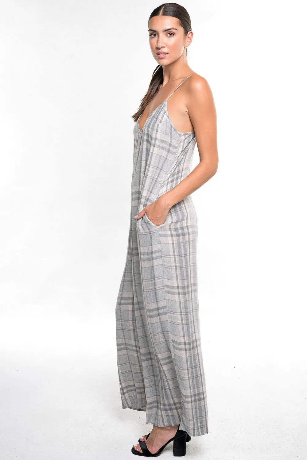 Plaid Jumpsuit