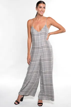Plaid Jumpsuit