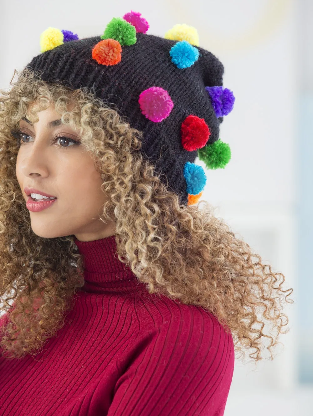 Pom Pom Knit Hat