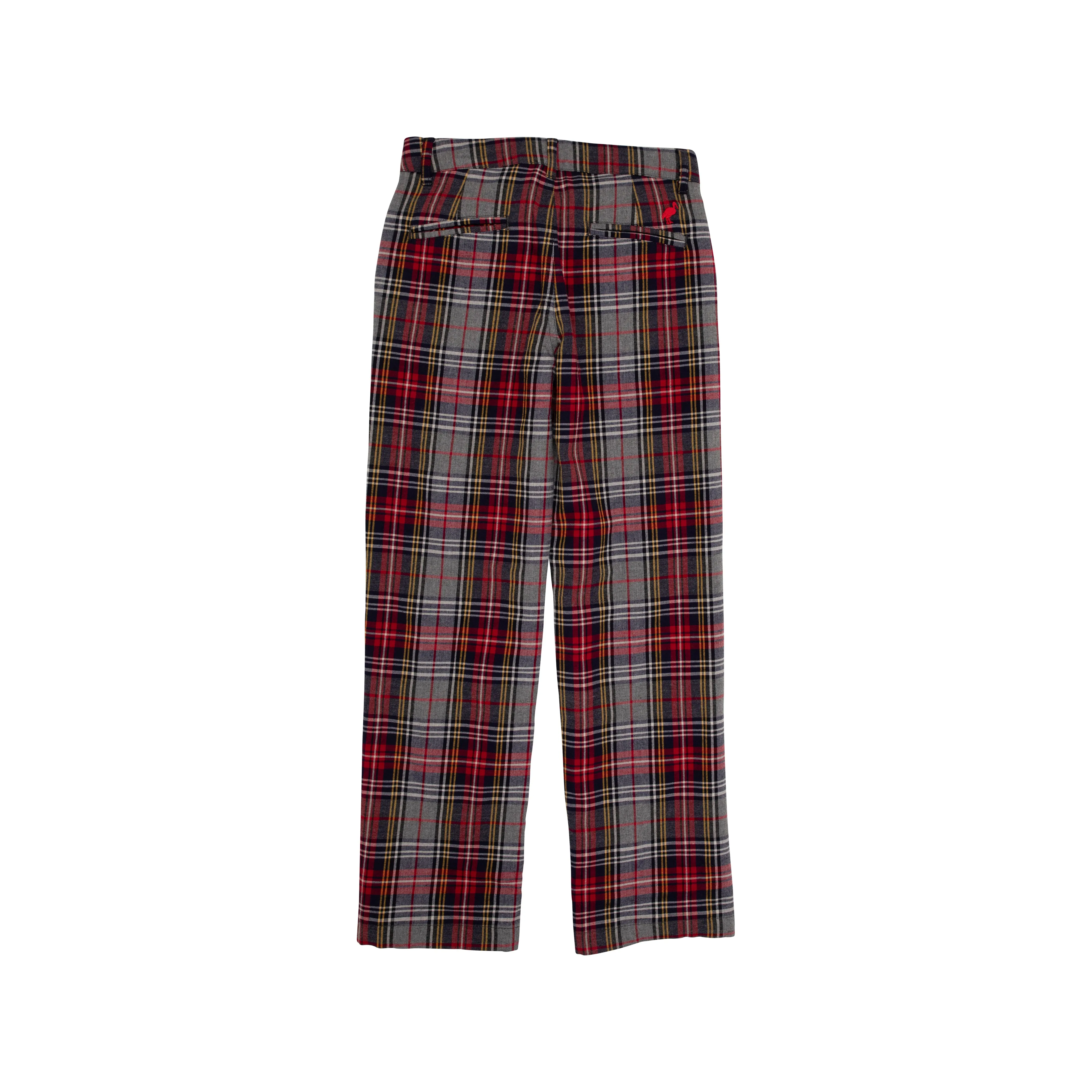Prep School Pants (Flannel) - Park Lane Plaid with Richmond Red Stork