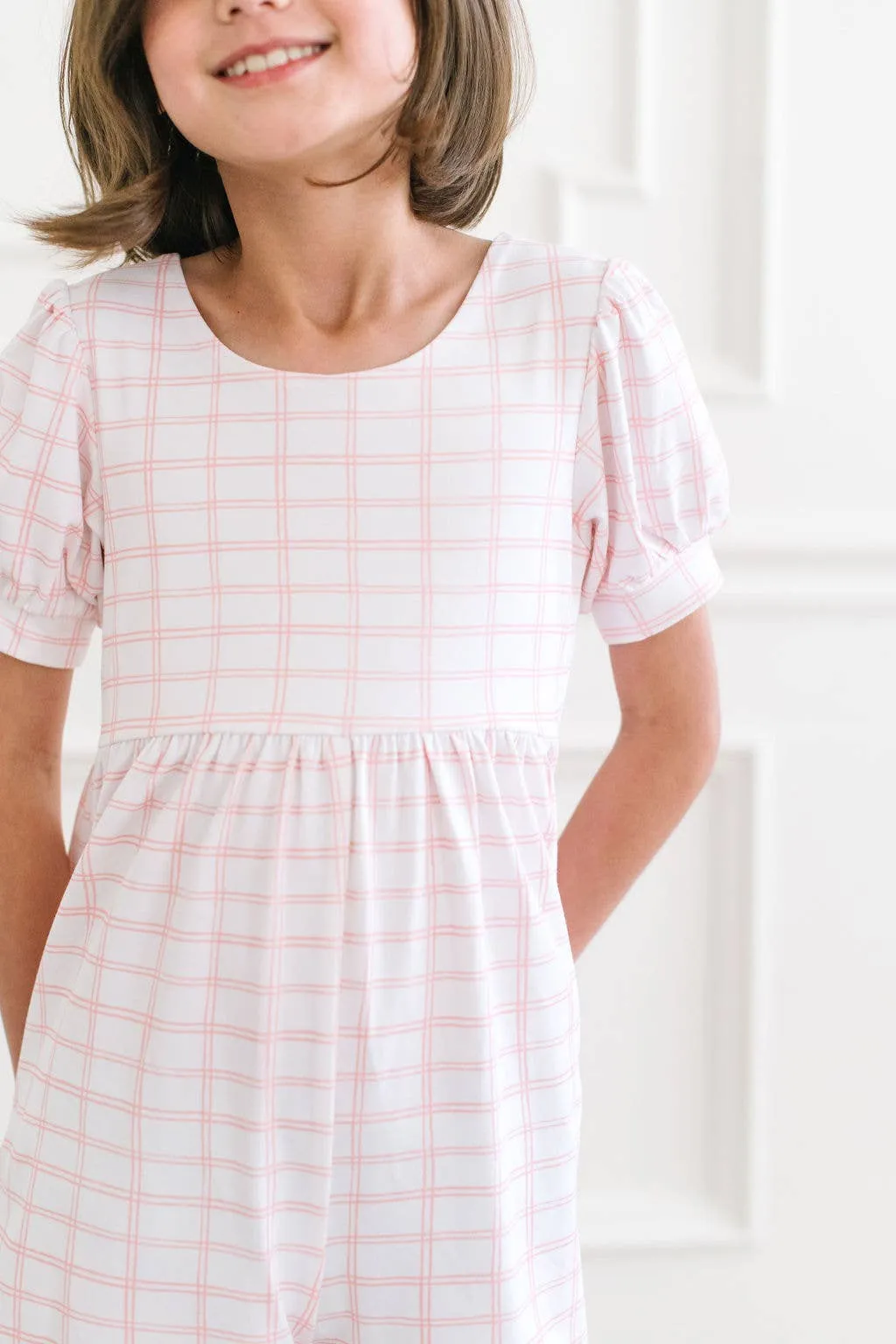 Puff LeggyåÊRomper in PinkåÊPicnic