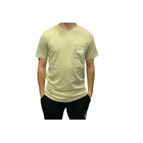 Puma maglietta manica corta da uomo con taschino Modern 848442 33 verde mela