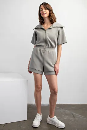 Rae Zip Front Modal Romper