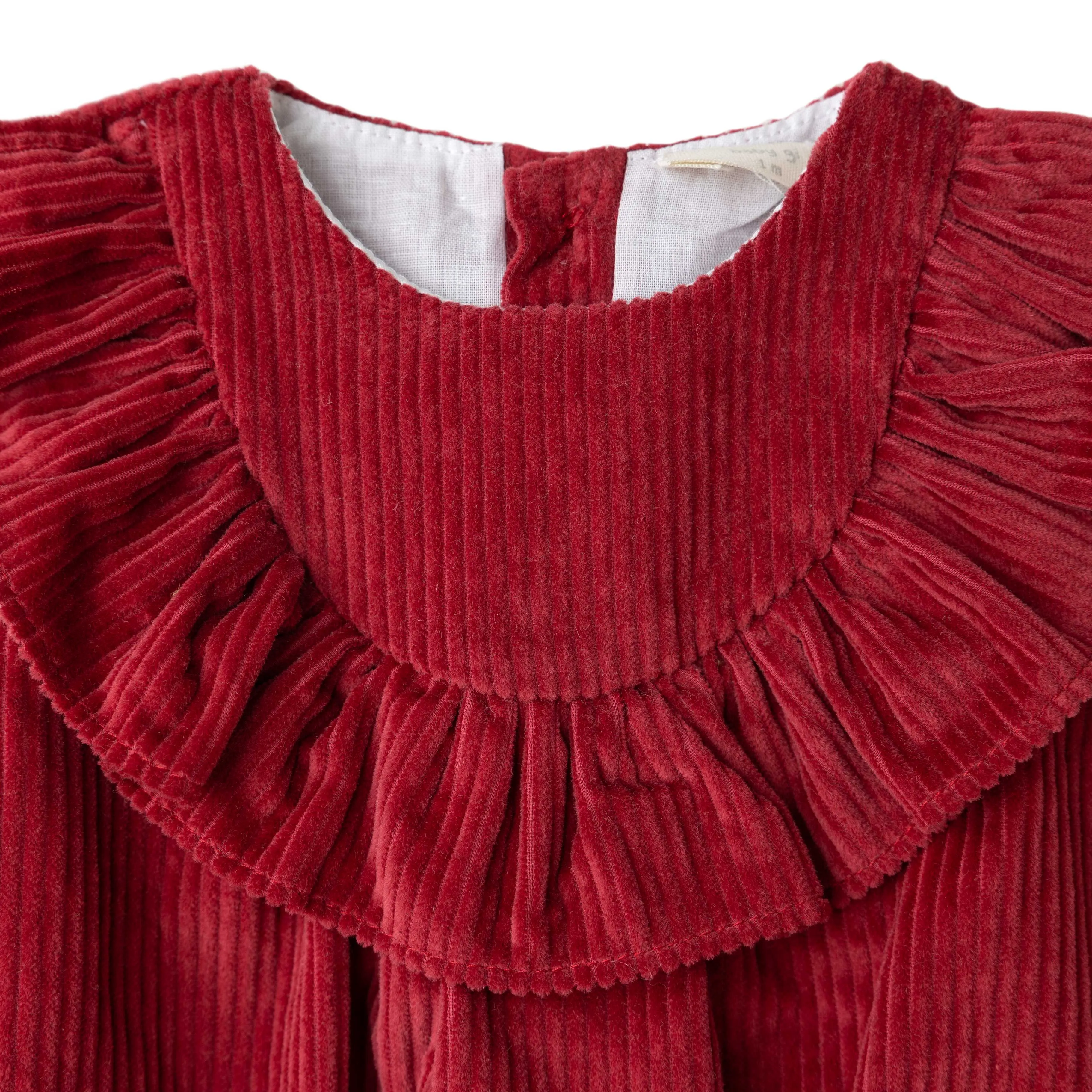 Romper with Frill - Corduroy