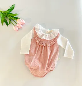 Romper with Frill - Corduroy