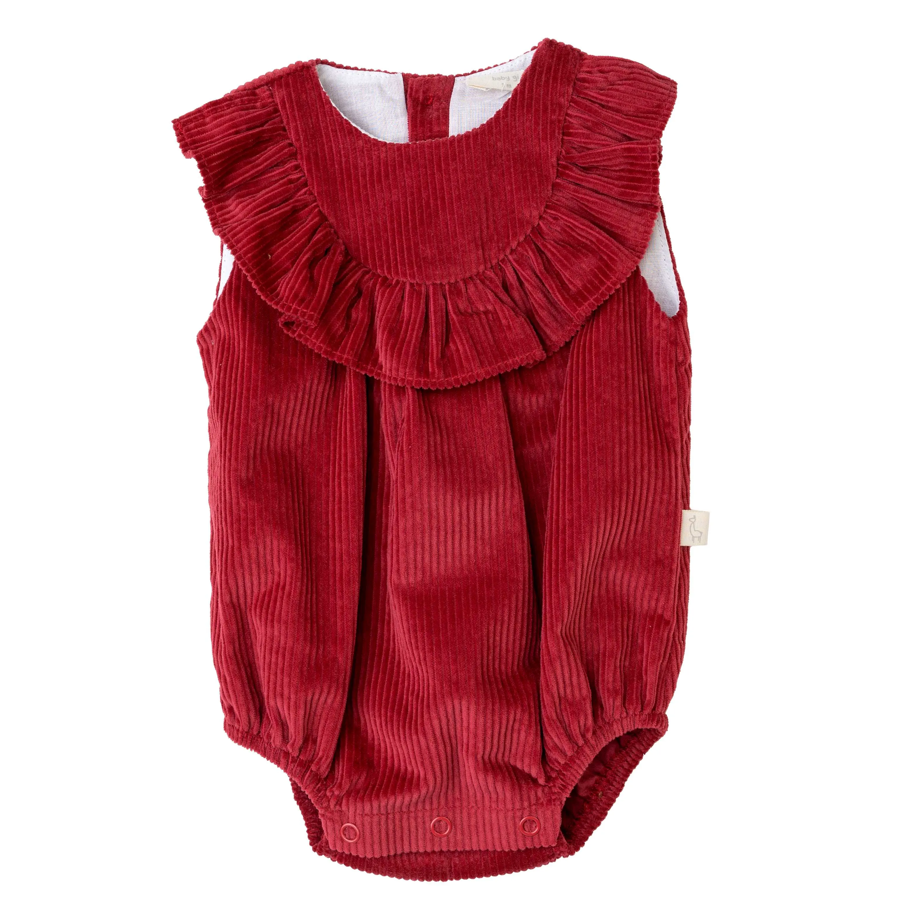 Romper with Frill - Corduroy