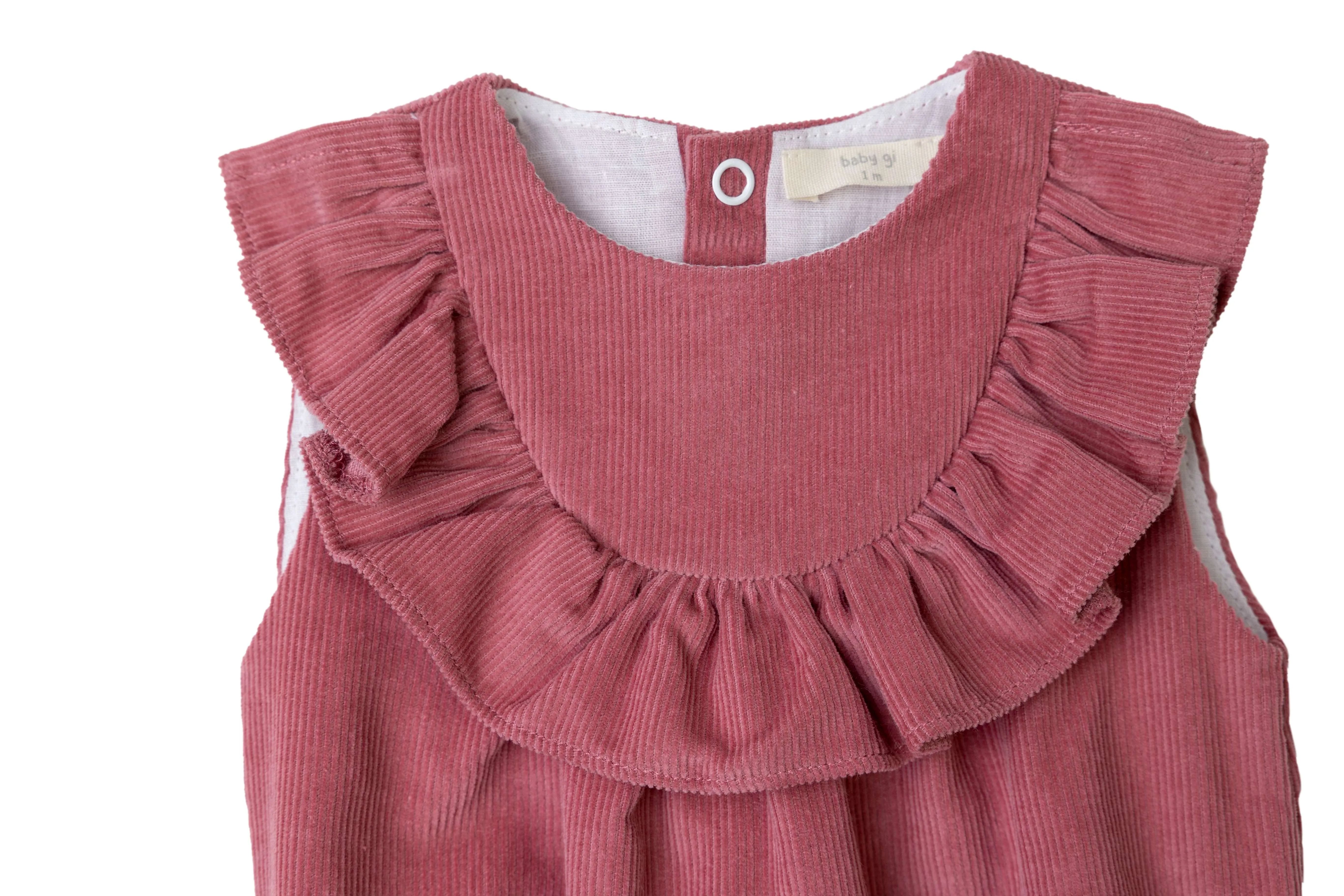 Romper with Frill - Corduroy