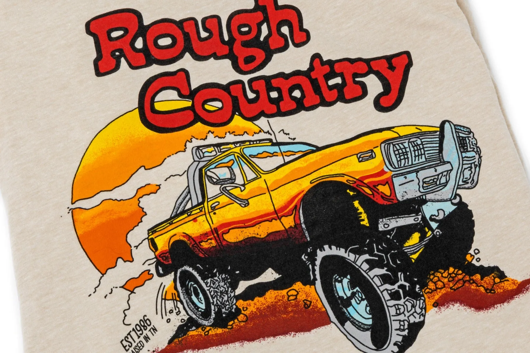 Rough Country T-Shirt - Throwback - Cream - SM