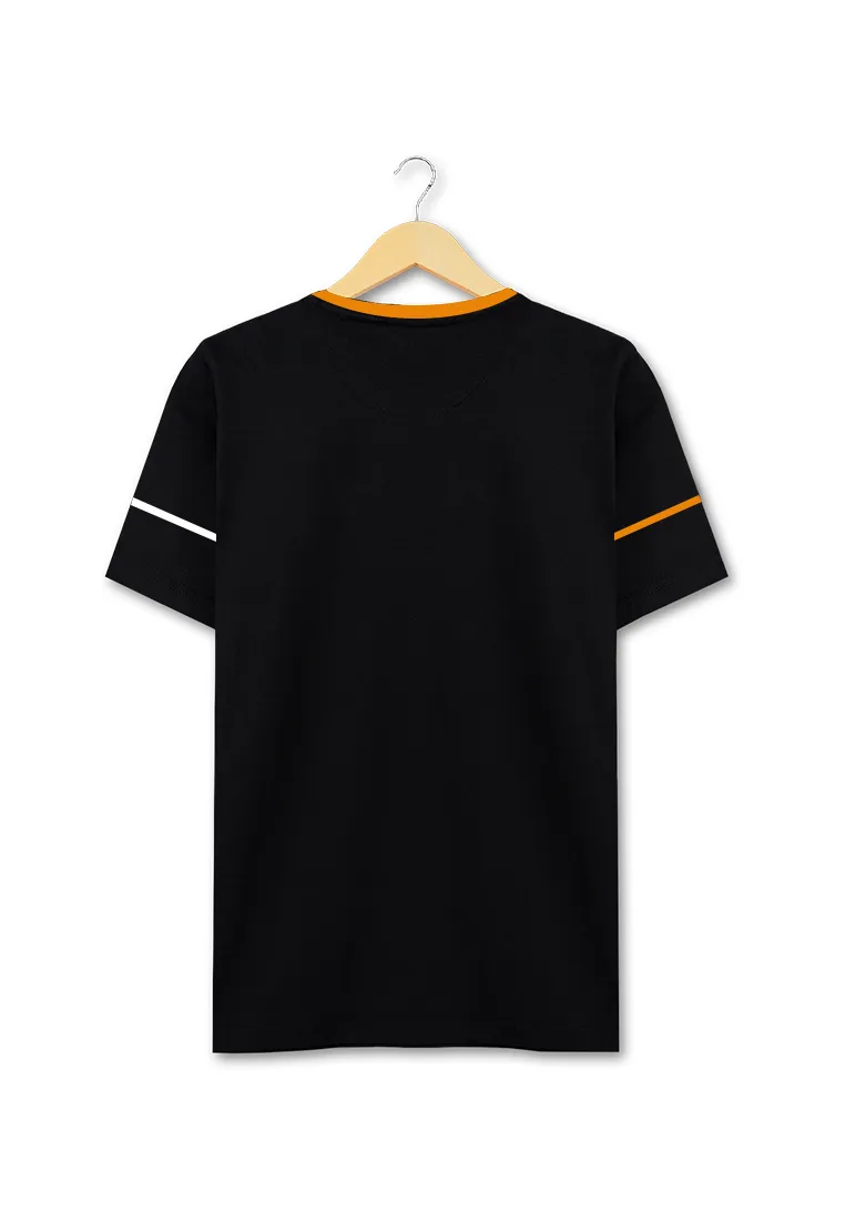 Ryusei Kaos Pria Naoyuki Button CMB Black