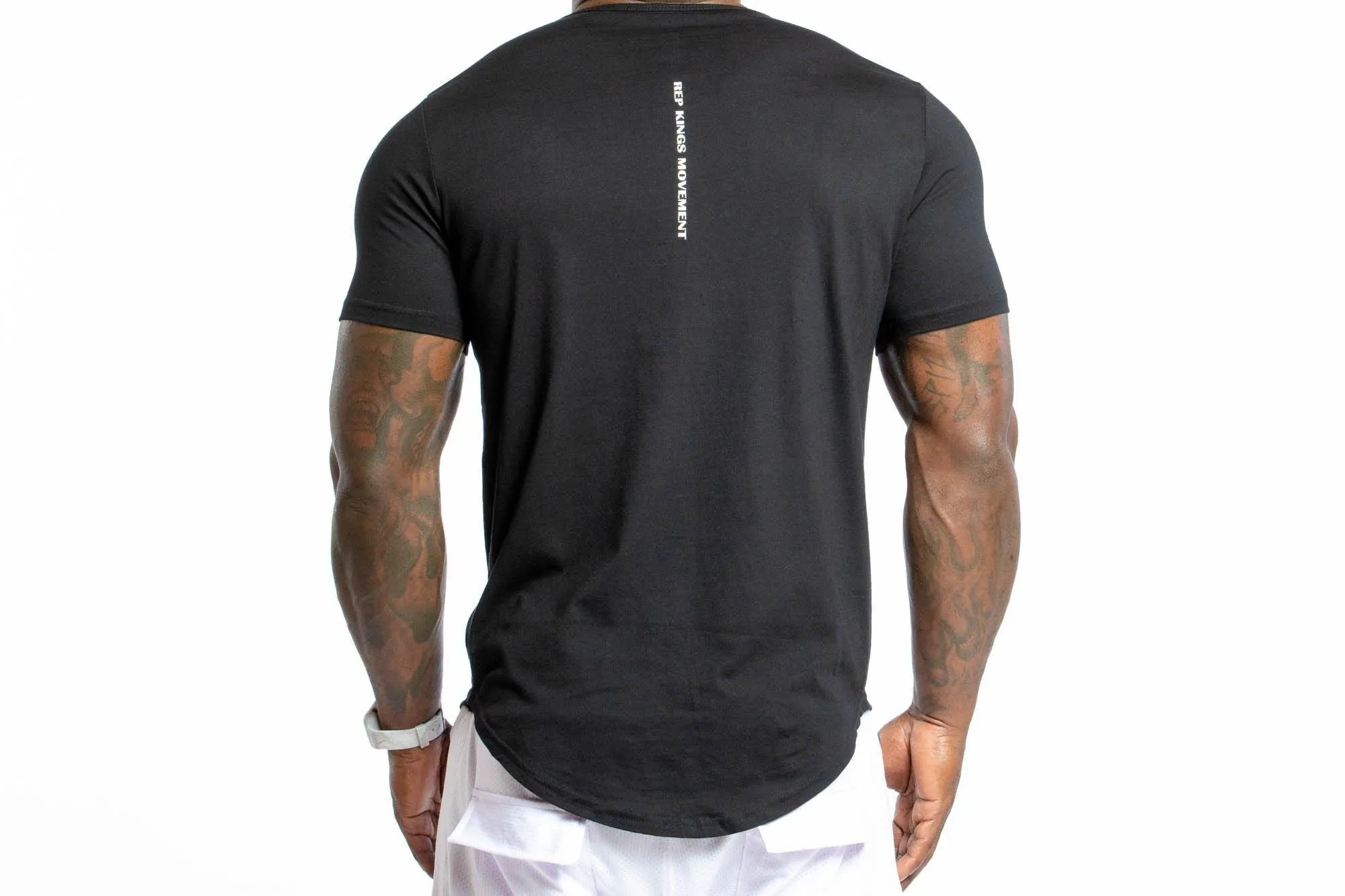 SCOOP TEE-BLACK