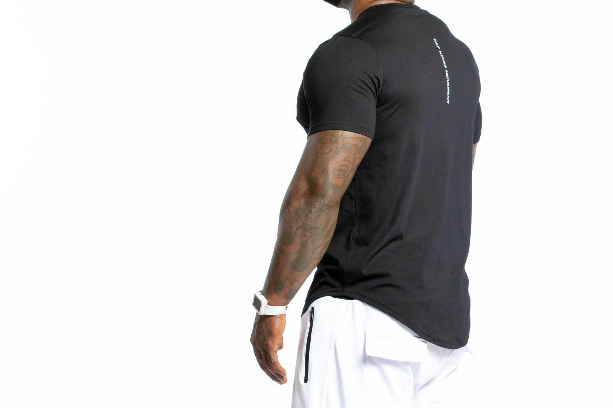 SCOOP TEE-BLACK