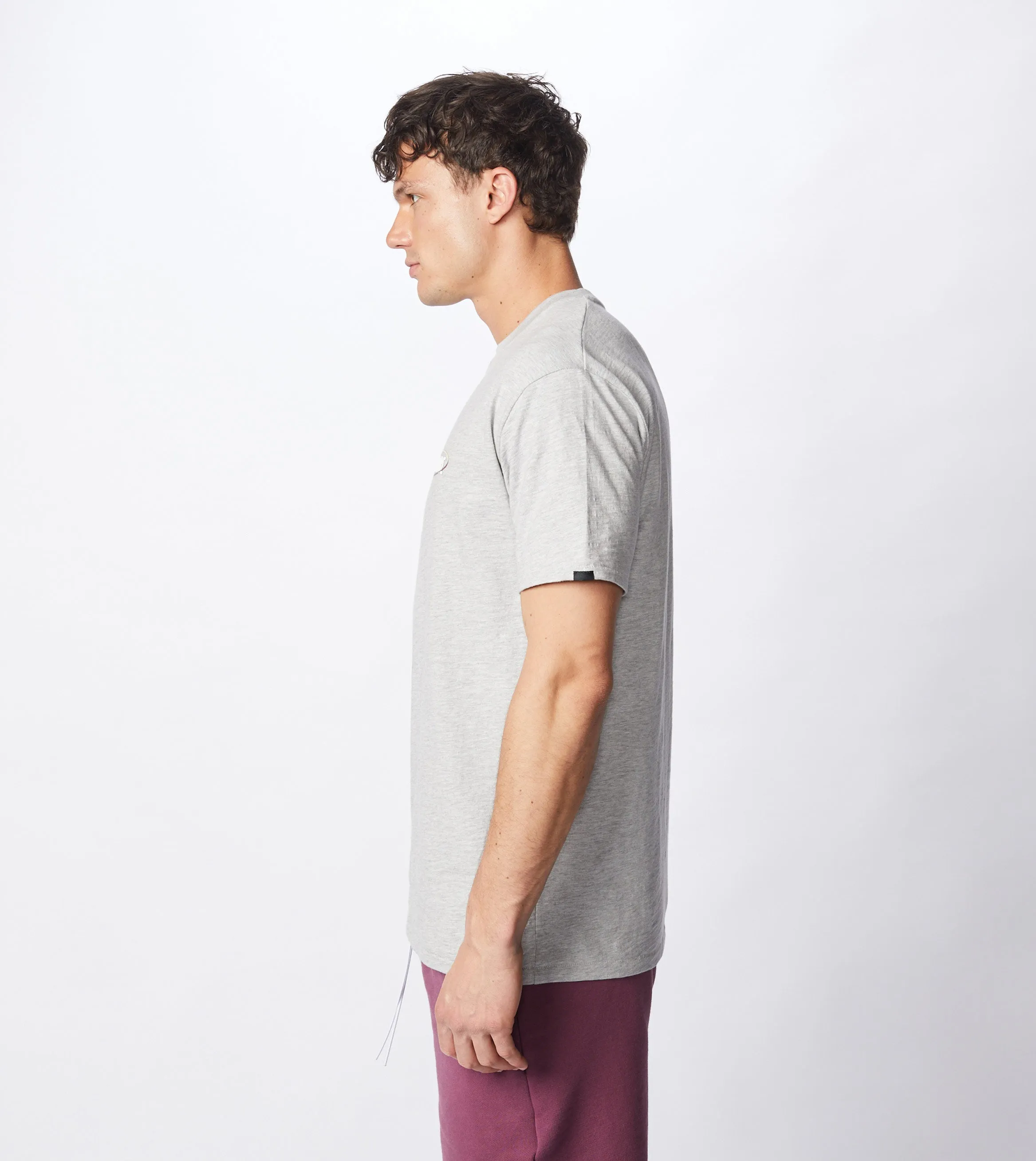 Services Box Tee Silver Marle