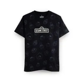 Sesame Street - Allover Pattern T-Shirt