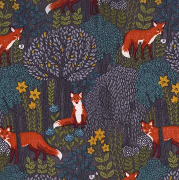 Sewfunky Pixie Dress - Into the Woods on Grey