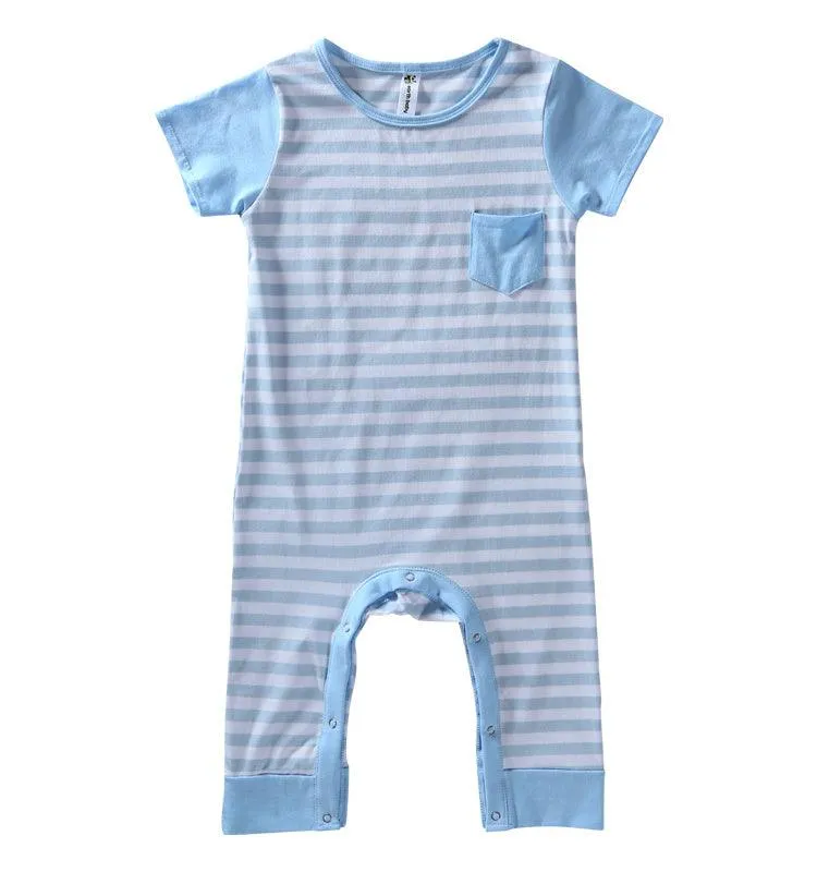 Short Sleeve Ribbed Romper