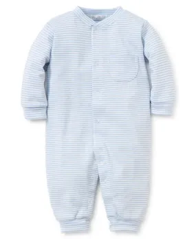 Simple Stripes Playsuit- Light Blue